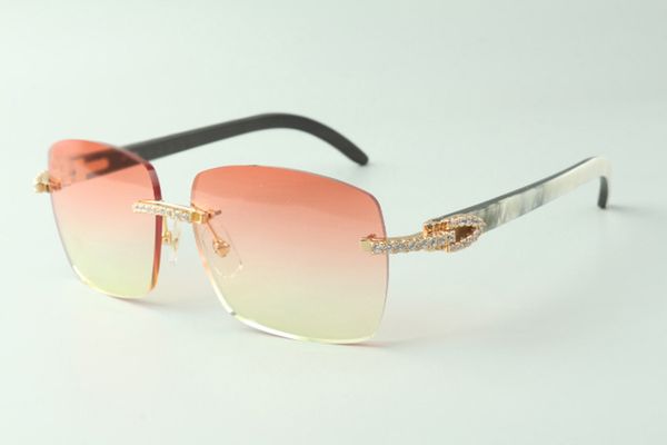 classic medium diamond sunglasses 3524025 with mixed buffalo horn arms glasses, direct sales, size: 18-140 mm, White;black 
classic medium diamond sunglasses 3524025 with mixed buffalo horn arms glasses, direct sales, size: 18-140 mm, White;black