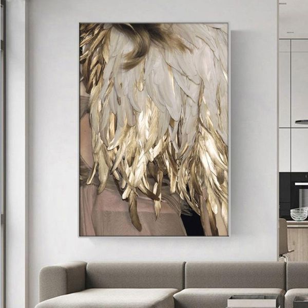 paintings nordic abstract gold feather canvas paintings, classical art style murals and posters, frameless home decoration
paintings nordic abstract gold feather canvas paintings, classical art style murals and posters, frameless home decoration