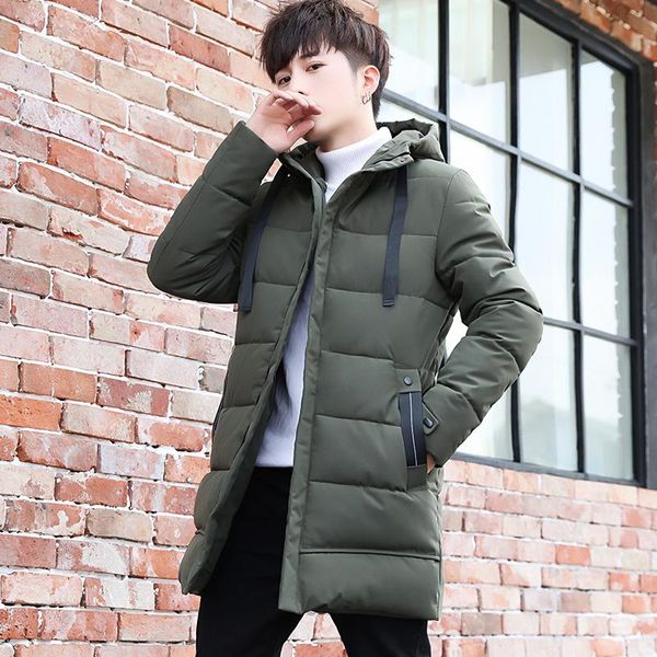 men's down & parkas men winter long jacket coat hooded thick cotton-padded mens parka fashion casual thermal, Black
men's down & parkas men winter long jacket coat hooded thick cotton-padded mens parka fashion casual thermal, Black