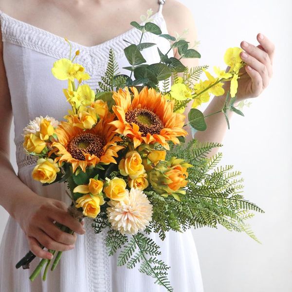 decorative flowers & wreaths wedding bouquet artificial roses bridal bridesmaids bouquets marriage home decoration sunflower
decorative flowers & wreaths wedding bouquet artificial roses bridal bridesmaids bouquets marriage home decoration sunflower