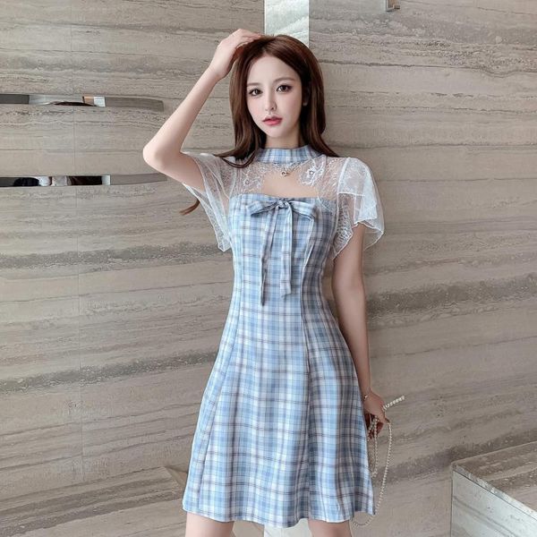 cheongsam plaid women korea dress summer cute patchwork lace bow one-piece dresses purple blue 7761 casual, Black;gray
cheongsam plaid women korea dress summer cute patchwork lace bow one-piece dresses purple blue 7761 casual, Black;gray