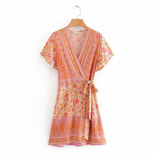 dresses women pink floral print bohemian beach es v-neck wrap sleeve casual short spring summer boho holiday mini, Black;gray
dresses women pink floral print bohemian beach es v-neck wrap sleeve casual short spring summer boho holiday mini, Black;gray