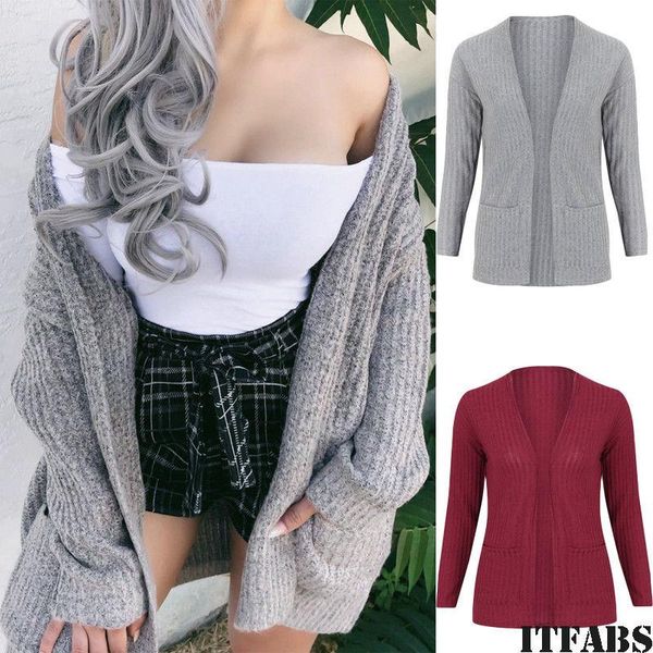 women's sweaters women fashion casual long sleeve ladies knitted sweater cardigan outwear coat, White;black
women's sweaters women fashion casual long sleeve ladies knitted sweater cardigan outwear coat, White;black