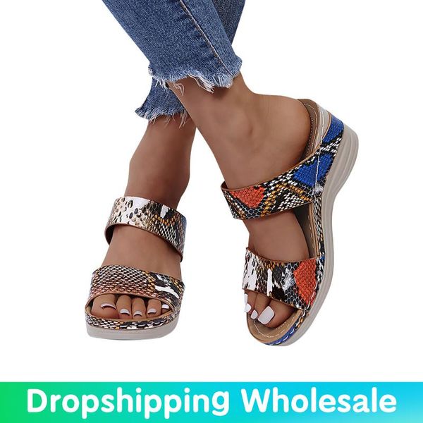 sandals 2021 summer women's fashion platform fish mouth open toe slipper for woman outdoor wedges with snake print, Black
sandals 2021 summer women's fashion platform fish mouth open toe slipper for woman outdoor wedges with snake print, Black