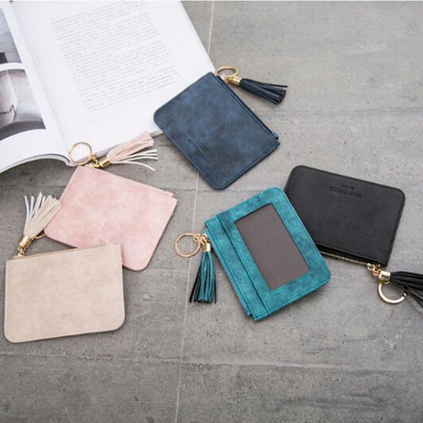 coin purses 2021 style fashion solid women tassel card money key holder zip soft leather pouch bag purse, Red;black
coin purses 2021 style fashion solid women tassel card money key holder zip soft leather pouch bag purse, Red;black