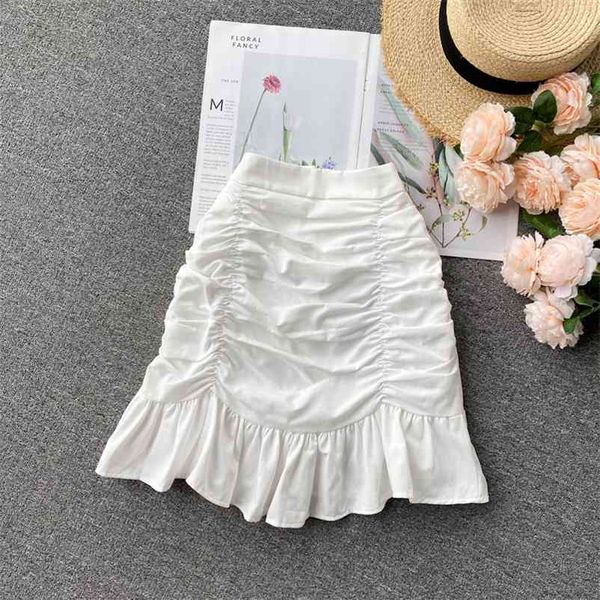 women pleated high elastic waist ruffles mermaid skirt solid color fashion spring summer 11b590 210525, Black
women pleated high elastic waist ruffles mermaid skirt solid color fashion spring summer 11b590 210525, Black