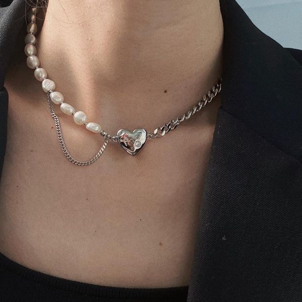 pendant necklaces european and american jewelry stitching love t r freshwater pearl non-specification baroque necklace d, Silver
pendant necklaces european and american jewelry stitching love t r freshwater pearl non-specification baroque necklace d, Silver