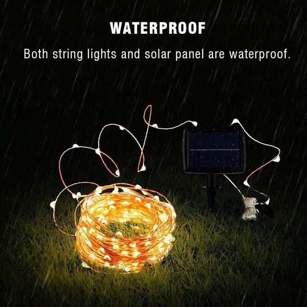 strings led string solar copper wire fairy lights party garden eaves decoration for christmas waterproof
strings led string solar copper wire fairy lights party garden eaves decoration for christmas waterproof