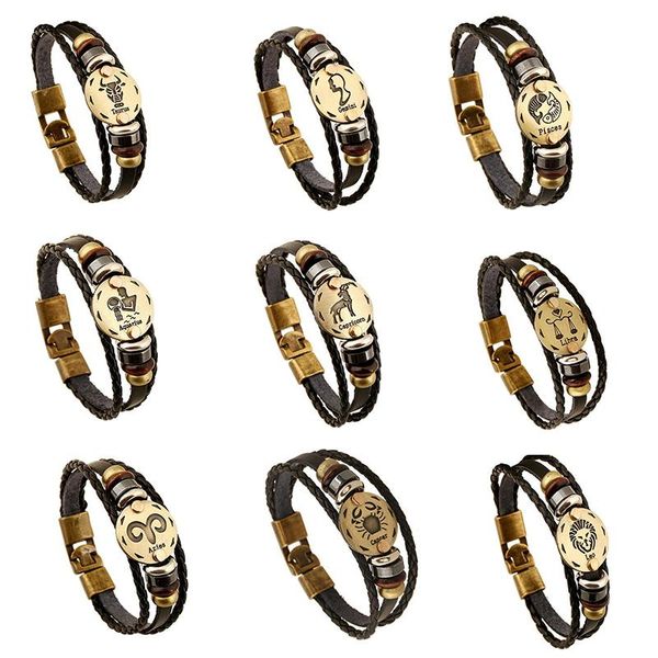 charm bracelets so fashion 12 constellation jewelry capricorn aquarius pisces aries taurus gemini cancer leo virgo libra scorpio bracelet, Golden;silver
charm bracelets so fashion 12 constellation jewelry capricorn aquarius pisces aries taurus gemini cancer leo virgo libra scorpio bracelet, Golden;silver