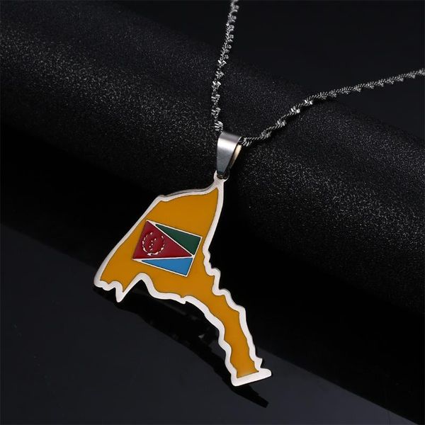 stainless steel eritrea map flag pendant necklace women men of charm jewelry necklaces, Silver
stainless steel eritrea map flag pendant necklace women men of charm jewelry necklaces, Silver