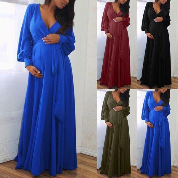 pregnancy clothes maternity dress women v-neck long sleeve solid ruffles frenulum robe femme pregnant womens dresses, White
pregnancy clothes maternity dress women v-neck long sleeve solid ruffles frenulum robe femme pregnant womens dresses, White