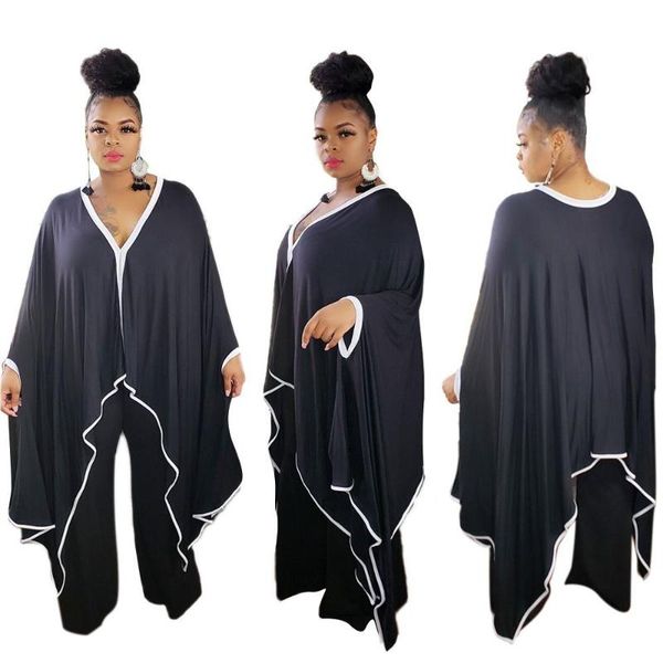 women's tracksuits 2021 autumn casual plus size women solid loose two piece sets fashion lady irregular v-neck batwing sleeves high wai, Gray
women's tracksuits 2021 autumn casual plus size women solid loose two piece sets fashion lady irregular v-neck batwing sleeves high wai, Gray
