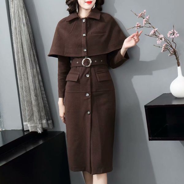 autumn single-breasted long-sleeved pocket fine-wool woven-fit temperament mantle dress quality, Black;gray
autumn single-breasted long-sleeved pocket fine-wool woven-fit temperament mantle dress quality, Black;gray