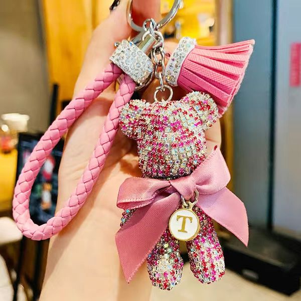 11 color 2021 luxury designer keychain full rhinestone diamond cartoon bear crystal keychains ring holder pendant bag women's handbag k, Silver
11 color 2021 luxury designer keychain full rhinestone diamond cartoon bear crystal keychains ring holder pendant bag women's handbag k, Silver