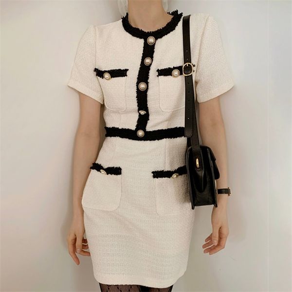 korean temperament hit color knitted dress summer women short sleeve single-breasted knit casual slim robe 210519, Black;gray
korean temperament hit color knitted dress summer women short sleeve single-breasted knit casual slim robe 210519, Black;gray