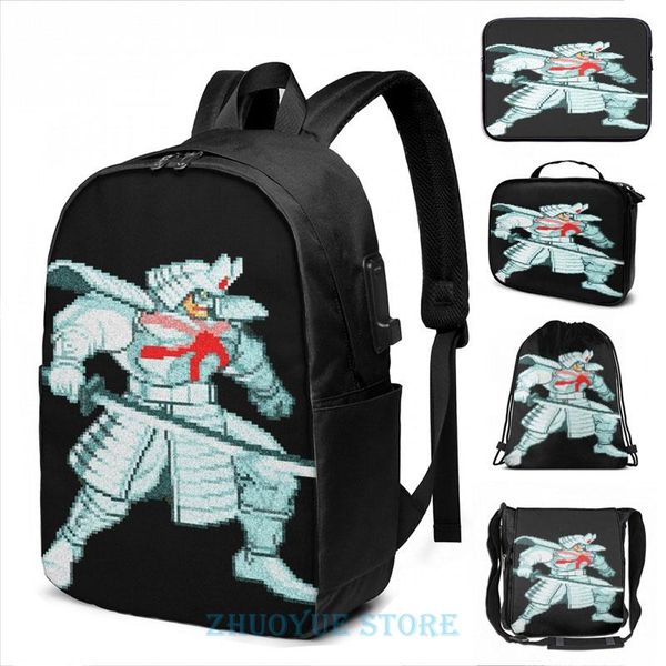 backpack funny graphic print silver samurai usb charge men school bags women bag travel laptop
backpack funny graphic print silver samurai usb charge men school bags women bag travel laptop