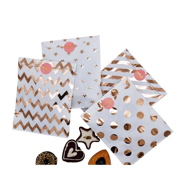 gift wrap 5pcs cookies candy bags rose gold party favor chevron polka dots twill stripe pattern paper pouch baking supplies
gift wrap 5pcs cookies candy bags rose gold party favor chevron polka dots twill stripe pattern paper pouch baking supplies