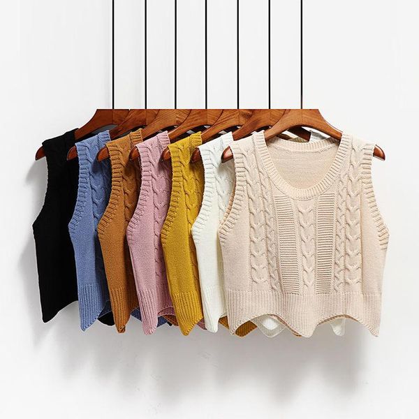 women's vests 2021 vest women solid short loose korean style sleeveless knitted v-neck all-match female coats simple leisure outwear ch, Black;white
women's vests 2021 vest women solid short loose korean style sleeveless knitted v-neck all-match female coats simple leisure outwear ch, Black;white