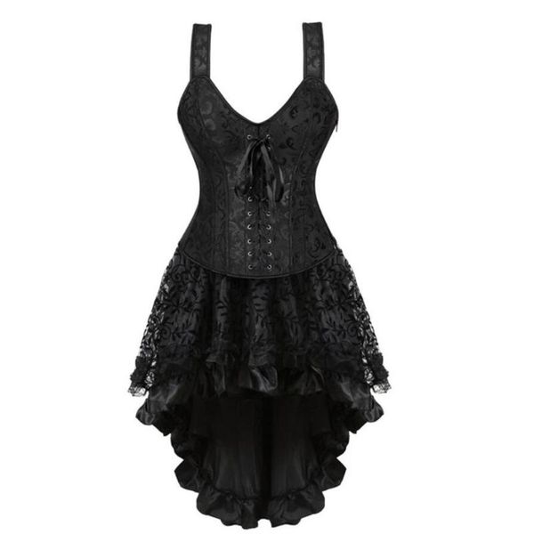 bustiers & corsets zipper shoulder straps for women plus size costume overbust corset and skirt set corselet burlesque gothic gowns, Black;white
bustiers & corsets zipper shoulder straps for women plus size costume overbust corset and skirt set corselet burlesque gothic gowns, Black;white