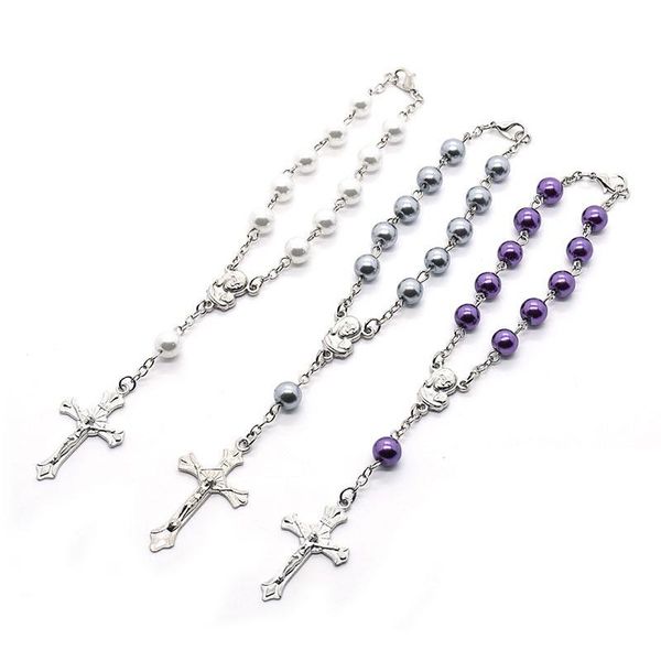 charm bracelets holy jesus cross pearl bead fashion christianity jewelry catholicism exorcism talisman pendant prayer church gift, Golden;silver
charm bracelets holy jesus cross pearl bead fashion christianity jewelry catholicism exorcism talisman pendant prayer church gift, Golden;silver