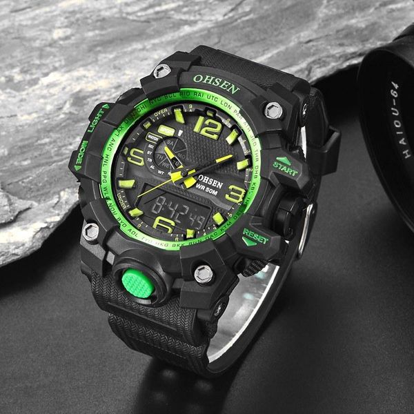 wristwatches ohsen fashion quartz men male sport wristwatch gold rubber strap led 50m diving boys watches relogio feminino clock gift, Slivery;brown
wristwatches ohsen fashion quartz men male sport wristwatch gold rubber strap led 50m diving boys watches relogio feminino clock gift, Slivery;brown
