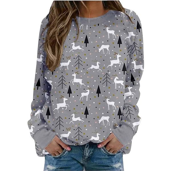 women's hoodies & sweatshirts fashion women christmas print party round neck long sleeve socket head sports street style sweatshirt ca, Black
women's hoodies & sweatshirts fashion women christmas print party round neck long sleeve socket head sports street style sweatshirt ca, Black