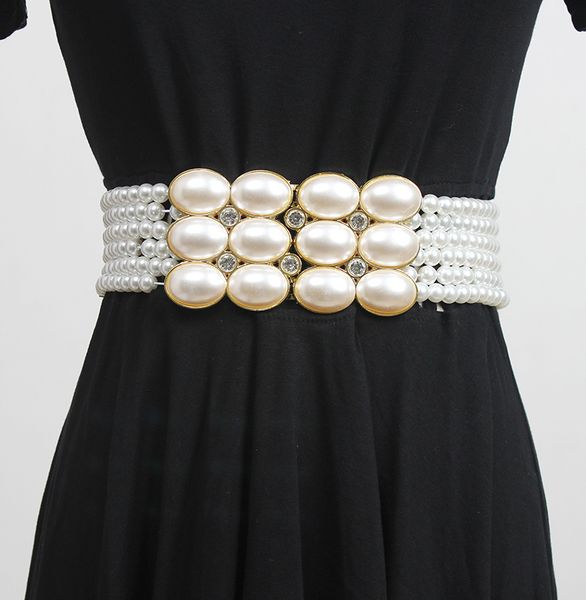 buckles belts pearl rhinestone belt with skirt, simple and versatile, sweet women's beaded, widened elastic waist seal, decoration, Slivery;black
buckles belts pearl rhinestone belt with skirt, simple and versatile, sweet women's beaded, widened elastic waist seal, decoration, Slivery;black