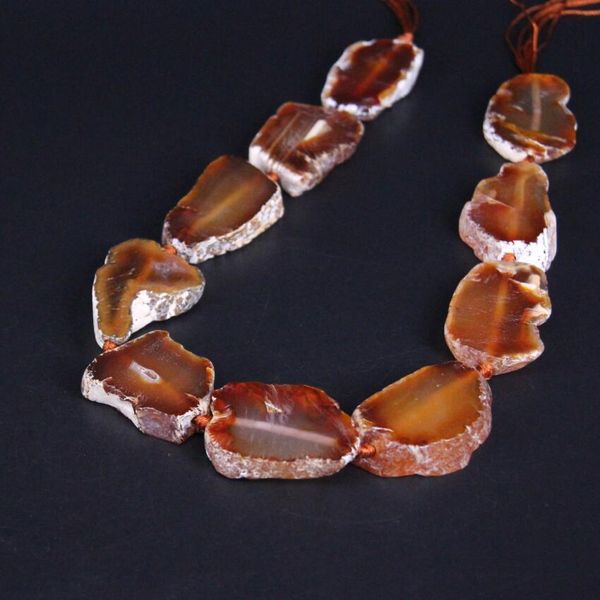 approx10pcs/strand natural brown white agates drusy slab slice loose beads,raw onxy gems stone nugget pendants jewelry making, Black
approx10pcs/strand natural brown white agates drusy slab slice loose beads,raw onxy gems stone nugget pendants jewelry making, Black