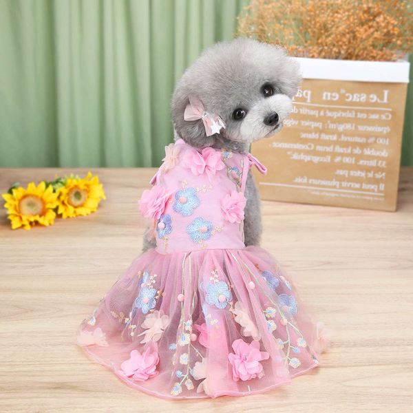 the dog clothes pet dog spring and summer lace suspender three dimensional princess skirt cat teddy clothes
the dog clothes pet dog spring and summer lace suspender three dimensional princess skirt cat teddy clothes