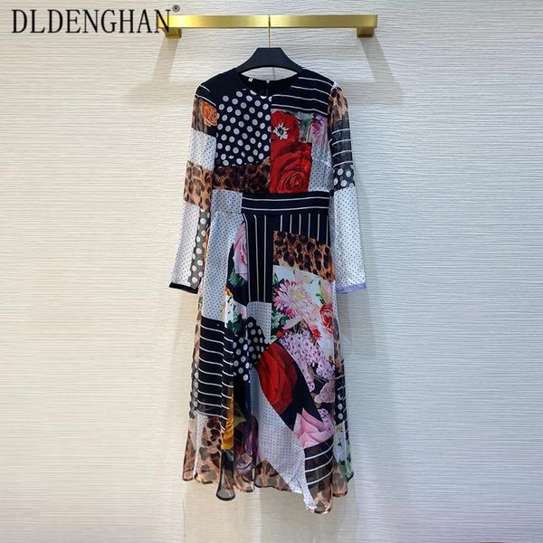 casual dresses dldenghan fashion flower print chiffon dress women's o-neck long sleeve color matching dots bohemian, Black;gray
casual dresses dldenghan fashion flower print chiffon dress women's o-neck long sleeve color matching dots bohemian, Black;gray