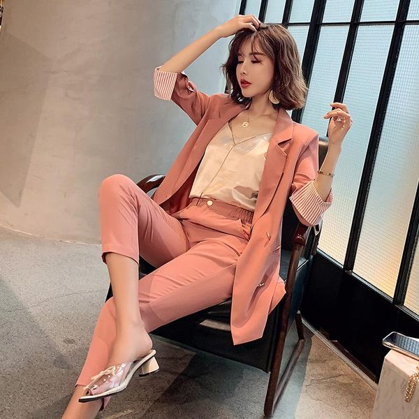 women's suits & blazers pants elegant woman womens outfits suit female large size section office ladies commercial uniform ol 2 piece s, White;black
women's suits & blazers pants elegant woman womens outfits suit female large size section office ladies commercial uniform ol 2 piece s, White;black