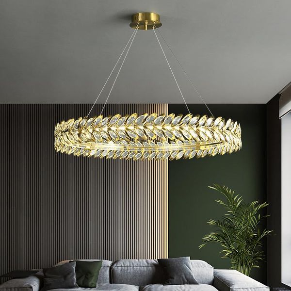 pendant lamps crystal chandelier atmospheric gold wrought iron transparent bright anti-corrosion for living room dining bedroom
pendant lamps crystal chandelier atmospheric gold wrought iron transparent bright anti-corrosion for living room dining bedroom
