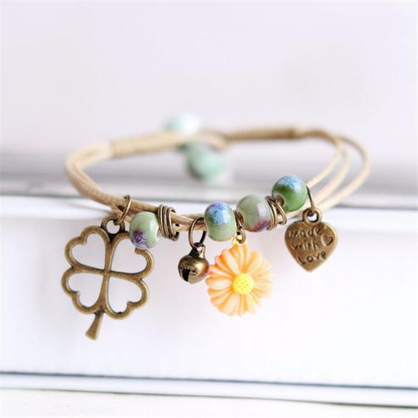 charm bracelets 5colors style retro exquisite women gift girlfriend adjustable porcelain beads hand made daisy jewelry accessories, Golden;silver
charm bracelets 5colors style retro exquisite women gift girlfriend adjustable porcelain beads hand made daisy jewelry accessories, Golden;silver