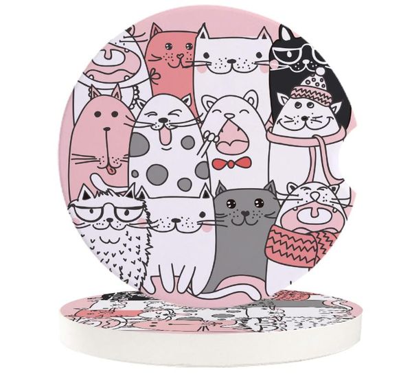 table runner cartoon animal cute cats small round ceramic car coasters set for drinks coffee tea beverage cup holder
table runner cartoon animal cute cats small round ceramic car coasters set for drinks coffee tea beverage cup holder