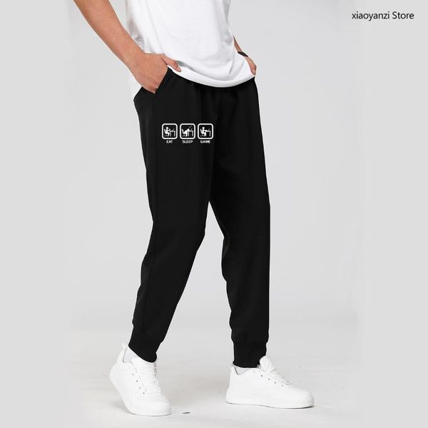 men's pants fashion eat sleep game gamer funny men women sweatpants humor casual printed college sports long brand trousers clothing, Black
men's pants fashion eat sleep game gamer funny men women sweatpants humor casual printed college sports long brand trousers clothing, Black