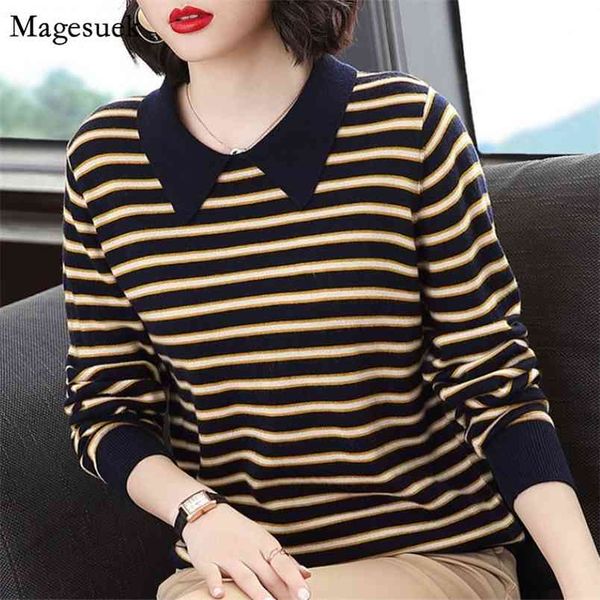 pull femme autumn winter sweater women striped loose casual pullover knitted long sleeve jumper s 11813 210512, White;black
pull femme autumn winter sweater women striped loose casual pullover knitted long sleeve jumper s 11813 210512, White;black