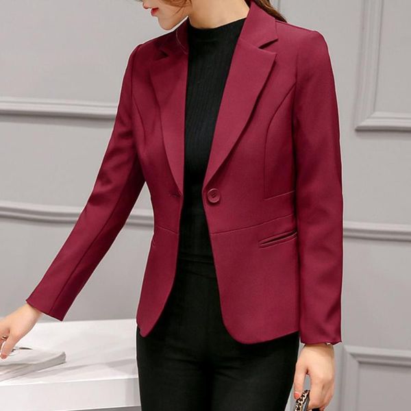 women's suits & blazers women blazer 2021 commuter' jacket solid color one button autumn turn down collar pockets office lady suit, White;black
women's suits & blazers women blazer 2021 commuter' jacket solid color one button autumn turn down collar pockets office lady suit, White;black