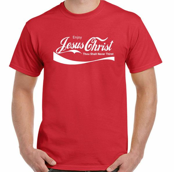 jesus christian t-shirt mens funny religious christianity god bible enjoy, White;black
jesus christian t-shirt mens funny religious christianity god bible enjoy, White;black