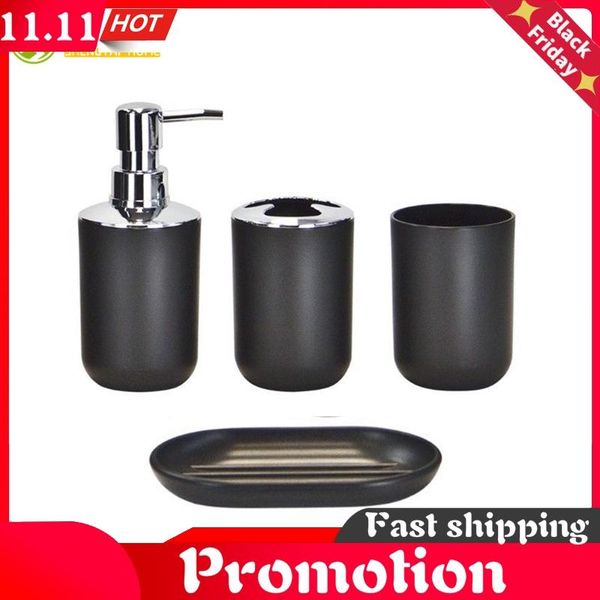 4pcs/set bathroom suit set holder bathing soap box cup toothbrush dispenser black white gray dish bath storage sets accessory
4pcs/set bathroom suit set holder bathing soap box cup toothbrush dispenser black white gray dish bath storage sets accessory