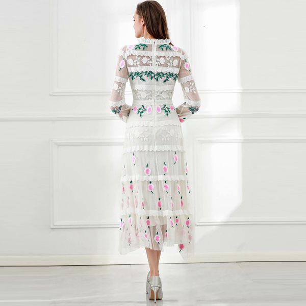 dress seqinyy sweet midi 2021 spring summer fashion design feminine track flowers embroidered elegant lace, Black;gray
dress seqinyy sweet midi 2021 spring summer fashion design feminine track flowers embroidered elegant lace, Black;gray
