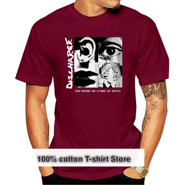 men's t-shirts discharge tee t shirt hear see say nothing punk band official rock s m xl xxl t-shirt brand clothing, White;black
men's t-shirts discharge tee t shirt hear see say nothing punk band official rock s m xl xxl t-shirt brand clothing, White;black