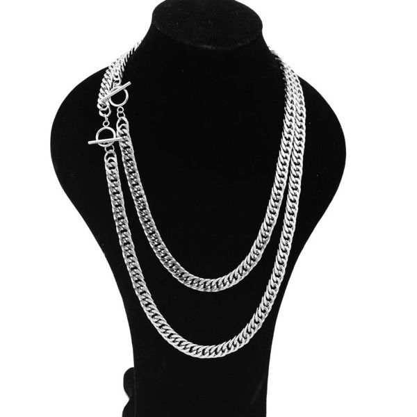 wide hip hop rock silver color 316l stainless steel long chain necklace for men classic vintage party cuban pendant necklaces
wide hip hop rock silver color 316l stainless steel long chain necklace for men classic vintage party cuban pendant necklaces