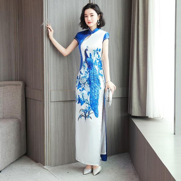 ethnic clothing women classic blue white cheongsam evening dress short sleeve stage show print peacock rhinestone qipao plus size 5xl, Red
ethnic clothing women classic blue white cheongsam evening dress short sleeve stage show print peacock rhinestone qipao plus size 5xl, Red