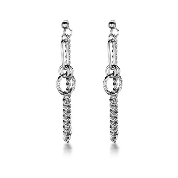 hoop & huggie titanium steel rope knot tassel earrings chain tie a design for women stylish girls friends jewelry gift, Golden;silver
hoop & huggie titanium steel rope knot tassel earrings chain tie a design for women stylish girls friends jewelry gift, Golden;silver