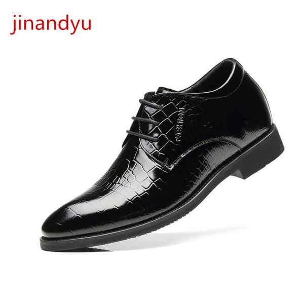 black mens heels 6/8cm elevator shoes for men genuine leather formal wedding dress man comfy high quality 
black mens heels 6/8cm elevator shoes for men genuine leather formal wedding dress man comfy high quality