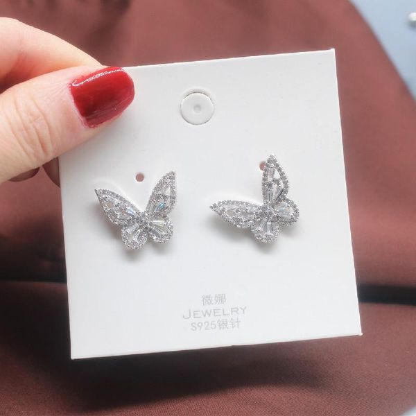 stud 2021 korea fashion jewelry exquisite elegant copper inlaid zircon earrings small smart butterfly 925 for women, Golden;silver
stud 2021 korea fashion jewelry exquisite elegant copper inlaid zircon earrings small smart butterfly 925 for women, Golden;silver