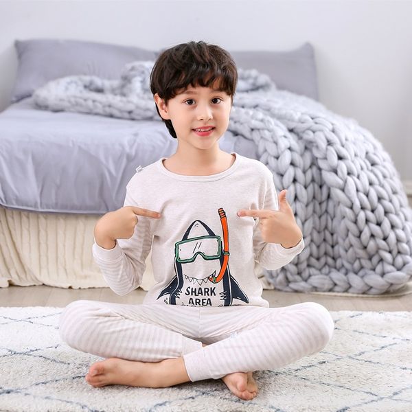 new boys' pajamas set children's underwear suit 100% pure cotton t youth clothes autumn pants kids clothing wholesale, White
new boys' pajamas set children's underwear suit 100% pure cotton t youth clothes autumn pants kids clothing wholesale, White