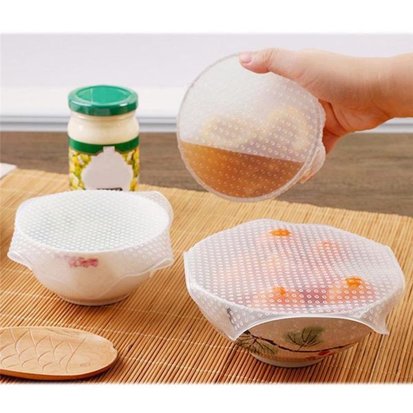 food savers & storage containers 4pcs stretch reusable wrap silicone bowl cover seal fresh lids film
food savers & storage containers 4pcs stretch reusable wrap silicone bowl cover seal fresh lids film