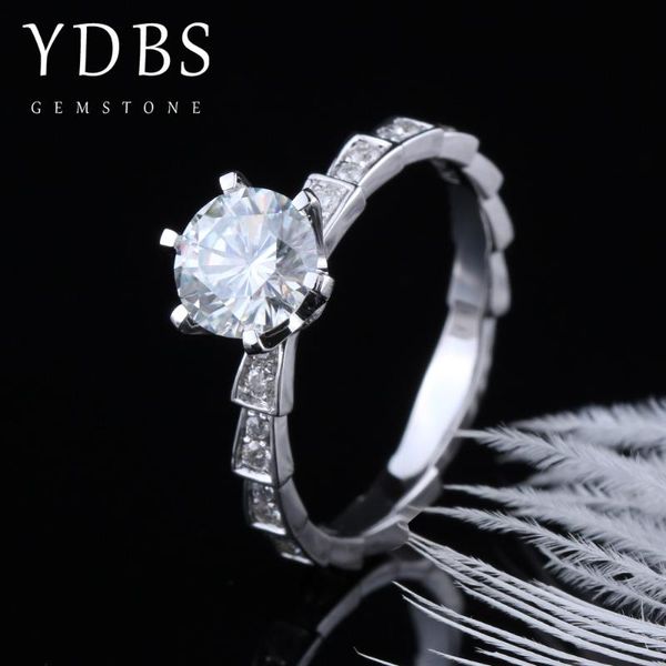 cluster rings ydbs center 1ct d color vvs1 moissanite ring 14k platinum diamond passed the fashion love tokens gifts, Golden;silver
cluster rings ydbs center 1ct d color vvs1 moissanite ring 14k platinum diamond passed the fashion love tokens gifts, Golden;silver