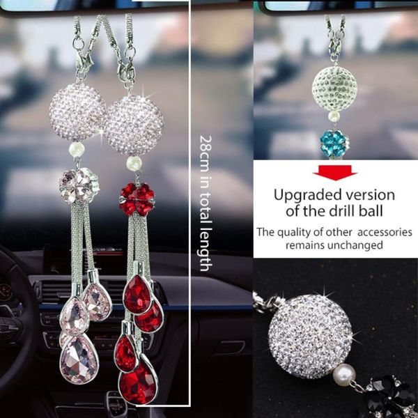car rear view mirror pendant crystal hanging ornament accessories bling auto interior decorations 
car rear view mirror pendant crystal hanging ornament accessories bling auto interior decorations